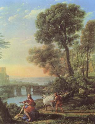 Claude Lorrain Landscape with Apollo and Mercury (mk08) China oil painting art
